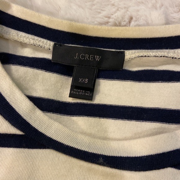 J Crew Long Sleeve Striped Multicolored Cotton Top Size XXS - Picture 4 of 7